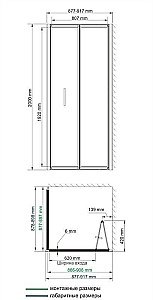 Душевой уголок WasserKRAFT Weser 78F03 90x90 купить в интернет-магазине Sanbest