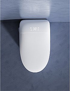 Унитаз приставной с функцией биде SantiLine SL-5036 белый, безободковый, с крышкой микролифт, слив торнадо купить в интернет-магазине Sanbest