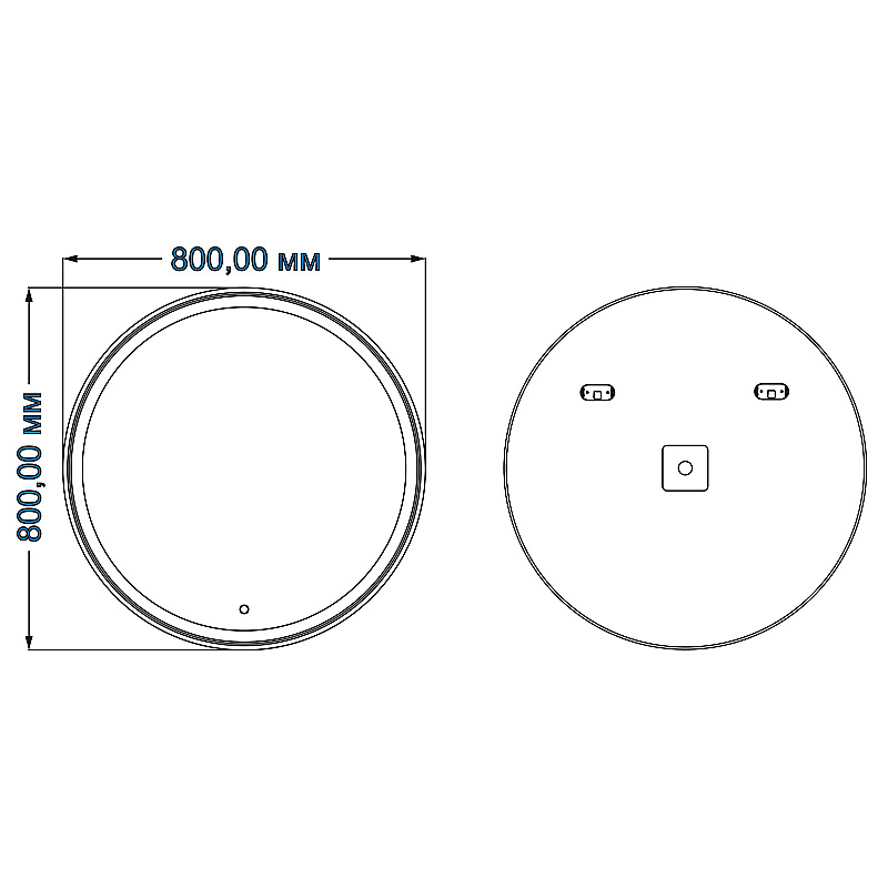 Зеркало Azario Olivia 80 CS00066641 в ванную от интернет-магазине сантехники Sanbest