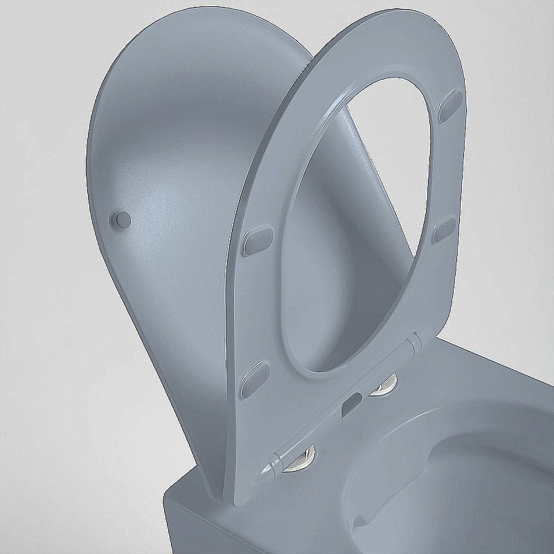 Унитаз Vincea Globo VT1-14SMO безободковый, с крышкой микролифт, океан матовый купить в интернет-магазине Sanbest