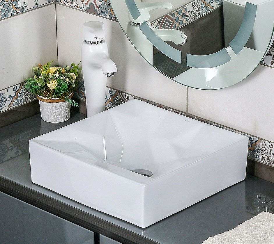 Раковина Melana A550 A550-805 белая купить в интернет-магазине Sanbest