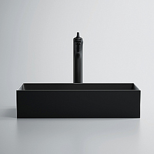 Раковина Abber Rechteck 60 AC2220MB черная матовая купить в интернет-магазине Sanbest