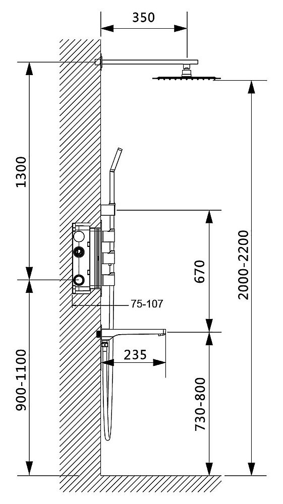 Душевая система Timo Petruma SX-5049/00SM хром купить в интернет-магазине сантехники Sanbest