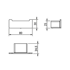 Крючок Langberger Vico 11332A-BP купить в интернет-магазине сантехники Sanbest