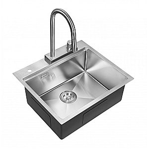 Мойка кухонная Milacio Denia 57 Steel MC.77400 нержавеющая сталь купить в интернет-магазине сантехники Sanbest