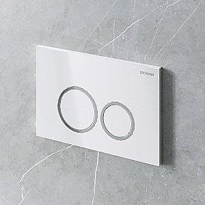 Кнопка для инсталляции Grossman Galaxy 700.K31.01.000.000 белая глянцевая купить в интернет-магазине сантехники Sanbest