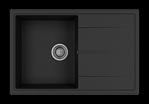 Кухонная мойка Misty Linkor 78 LIN-78х51-01 антрацит купить в интернет-магазине сантехники Sanbest