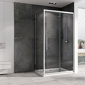 Душевой уголок ABBER Schwarzer Diamant 120х60 AG30120H-S60 стекло прозрачное/профиль хром купить в интернет-магазине Sanbest