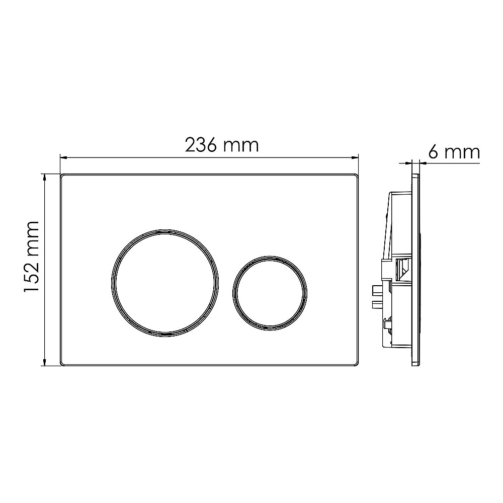 Кнопка для инсталяции WasserKraft MG02 золото матовое купить в интернет-магазине сантехники Sanbest