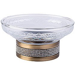 Мыльница Boheme Royal Cristal 10930-BR бронза/Swarovski купить в интернет-магазине сантехники Sanbest