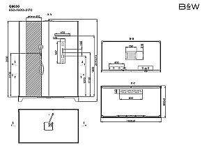 Душевая кабина Black&White GALAXY G8030 160х85 черный/прозрачный купить в интернет-магазине Sanbest