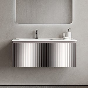 Тумба с раковиной Sancos Snob R 1.0 SNR1.0100LSM/SNR1.0100RSM Doha Soft для ванной в интернет-магазине Sanbest