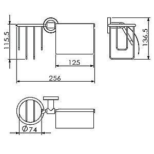 Держатель для туалетной бумаги Langberger BURANO 11041P хром купить в интернет-магазине сантехники Sanbest
