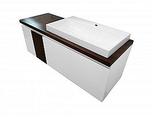 Тумба с раковиной Эстет Malibu 140 для ванной в интернет-магазине Sanbest