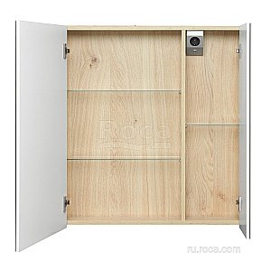 Зеркальный шкаф Roca UP ZRU9303017 80 белый глянец купить в интернет-магазине сантехники Sanbest