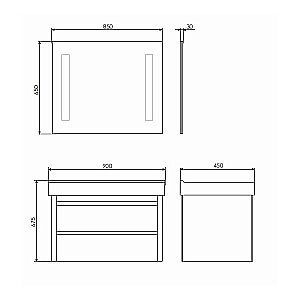 Тумба с раковиной Comforty Дублин 00-00005213 89 белый глянец для ванной в интернет-магазине Sanbest