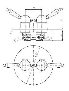 Смеситель для душа Rav-Slezak LABE L086K купить в интернет-магазине сантехники Sanbest