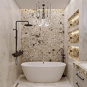 Ванна из искусственного камня Veconi Imperia IMP17080M 170х80 белая матовая купить в интернет-магазине Sanbest