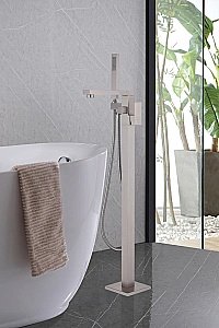 Смеситель для ванны ABBER Daheim AF8215SP сатин купить в интернет-магазине сантехники Sanbest