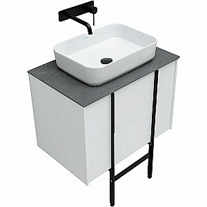 Тумба с раковиной Allen Brau Reality 70 1.32004.WM белый матовый для ванной в интернет-магазине Sanbest