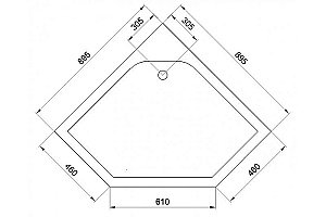 Душевой поддон Royal Bath RB 90TR 90х90 купить в интернет-магазине Sanbest