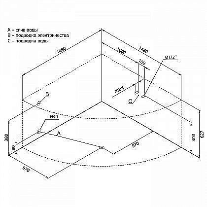 Акриловая ванна Aquanet Manila 150 205522 с к/с купить в интернет-магазине Sanbest