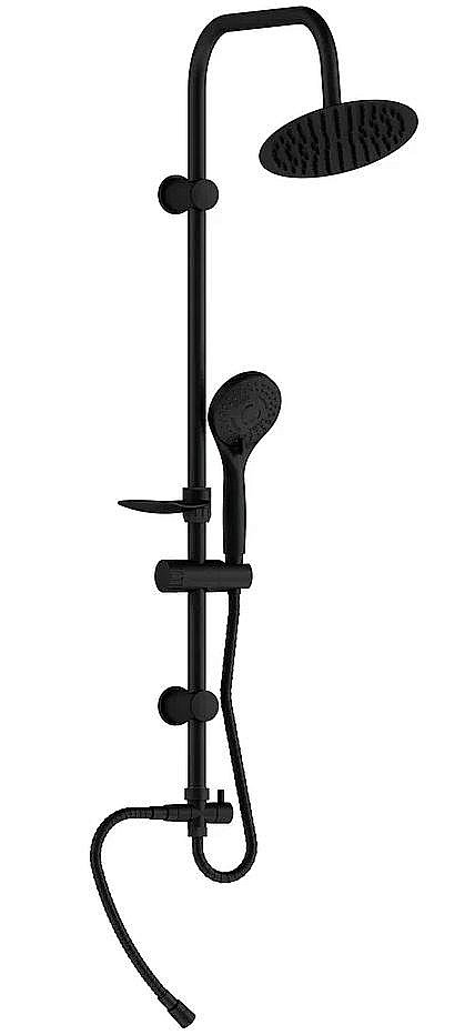Душевая система GPD DST19-2-S черная матовый купить в интернет-магазине сантехники Sanbest