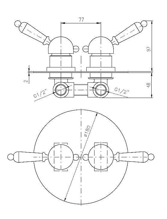 Смеситель для душа Rav-Slezak LABE L086K купить в интернет-магазине сантехники Sanbest