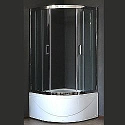 Душевой уголок Royal Bath RB100BK-T-CH 100х100 прозрачный купить в интернет-магазине Sanbest