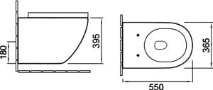 Унитаз подвесной SantiLine SL-5002SM-BD купить в интернет-магазине Sanbest