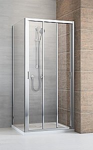 Душевой уголок Radaway Evo DW+S 120x80 стекло прозрачное/профиль хром купить в интернет-магазине Sanbest