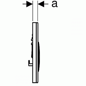 Кнопка для инсталляции Geberit Sigma 21 115.884.SI.1 купить в интернет-магазине сантехники Sanbest
