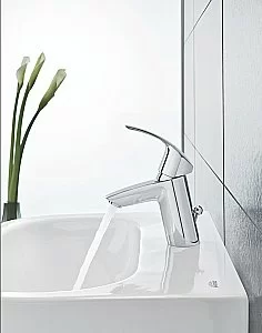 Раковина на полупьедестале Grohe Euro Ceramic альпин-белая купить в интернет-магазине Sanbest