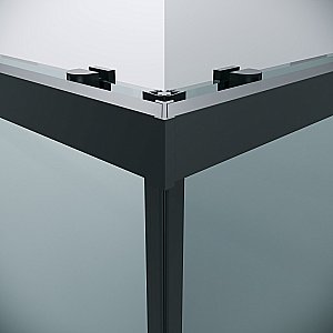 Душевой уголок Grossman Cosmo 300.K33.02.8080.21.00 80x80 стекло прозрачное/профиль черный матовый купить в интернет-магазине Sanbest