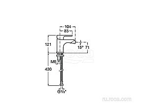 Смеситель для биде Roca L20 5A6B09C00 купить в интернет-магазине сантехники Sanbest