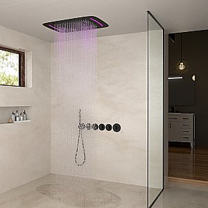 Душевая система Timo Saona SX-2319/03SM черная матовая купить в интернет-магазине сантехники Sanbest