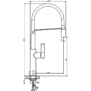 Смеситель для кухни Rush MS9035-35Black купить в интернет-магазине сантехники Sanbest