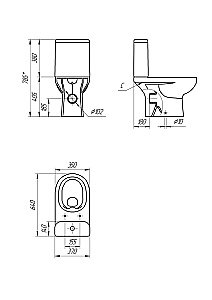 Унитаз Cersanit Street Fusion Clean On 010/011 с бачком, безободковый купить в интернет-магазине Sanbest