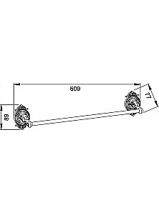 Полотенцедержатель одинарный Hayta Gabriel Classic Gold купить в интернет-магазине сантехники Sanbest