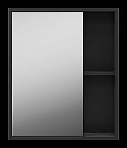 Зеркальный шкаф Misty Ненси 60 П-Нен-04060-50 антрацит купить в интернет-магазине сантехники Sanbest