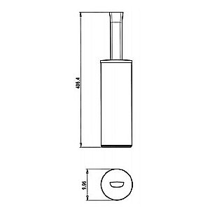 Ершик для туалета PAINI Lady 89CR061 хром купить в интернет-магазине сантехники Sanbest