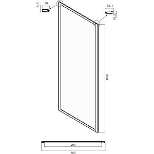 Душевой уголок Ambassador Forsa NX 17021101NX-90NX 100х90 стекло прозрачное/профиль хром купить в интернет-магазине Sanbest