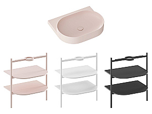 Раковина Ravak Yard 600 XJX0G260000 розовый купить в интернет-магазине Sanbest