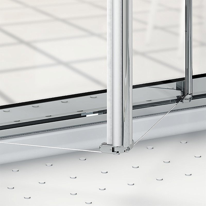 Душевой уголок Радомир Люкс 80 стекло матовое/профиль хром купить в интернет-магазине Sanbest