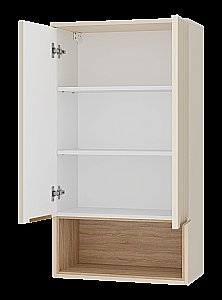Шкаф подвесной Misty Enfida 60 ENF-08060-031 Бежевый / Дуб Сонома светлый для ванной в интернет-магазине сантехники Sanbest