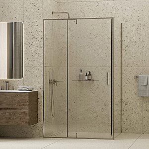 Душевой уголок WasserKRAFT Spree 14P10 120х100 стекло прозрачное/профиль никель купить в интернет-магазине Sanbest