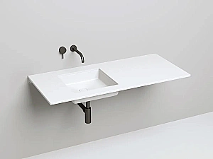 Раковина врезная снизу столешницы Salini MAREA 07 1802207M 42 из искусственного камня S-Stone, белая матовая купить в интернет-магазине Sanbest