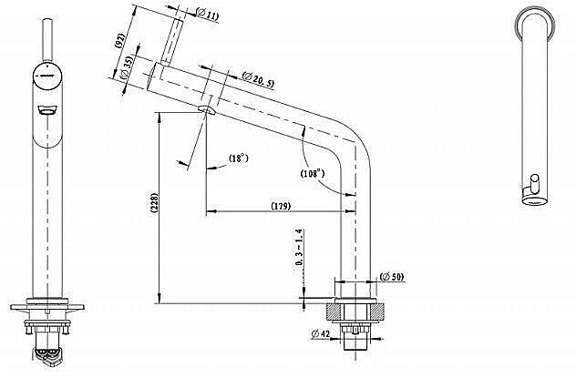 Смеситель для кухни Bravat Ozen F7354388CP-ENG купить в интернет-магазине сантехники Sanbest