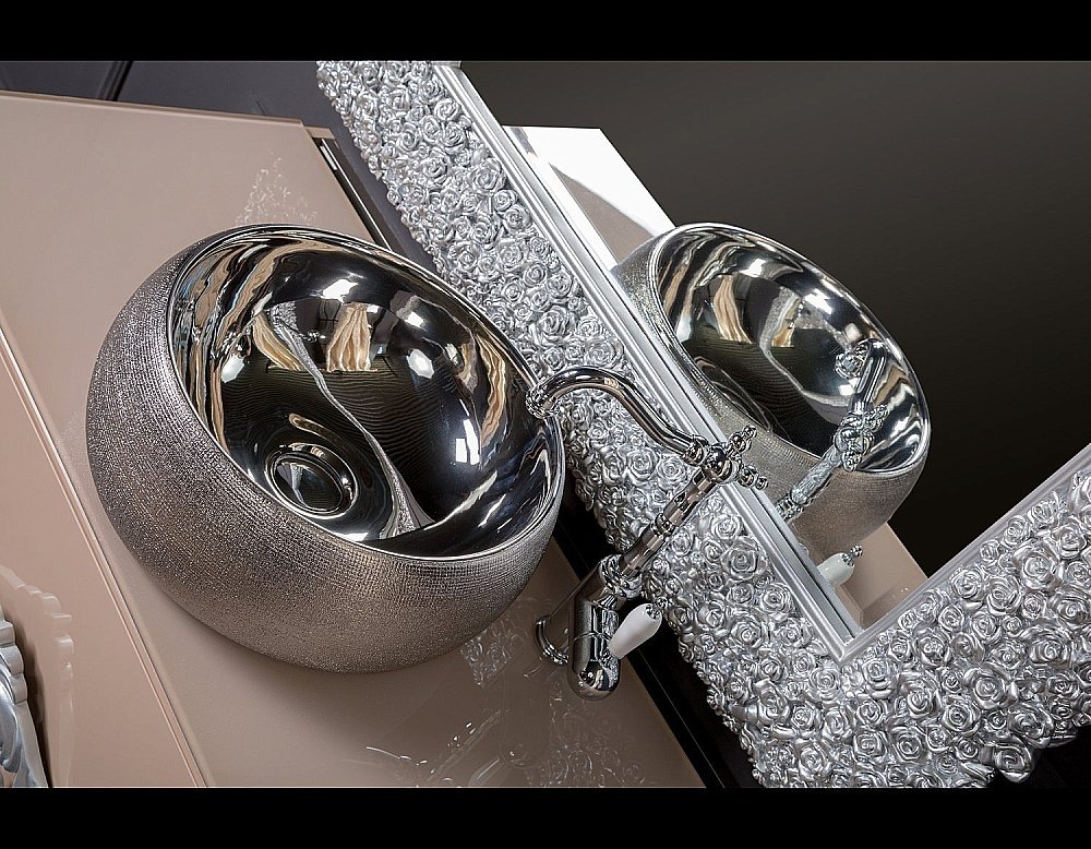 Зеркало Armadi Art Rose серебро 85 в ванную от интернет-магазине сантехники Sanbest