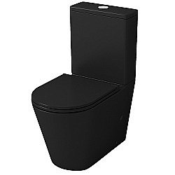 Унитаз Grossman TORNADO GR-4449BMSQ безободковый, с бачком, с крышкой микролифт, слив-торнадо, черный матовый купить в интернет-магазине Sanbest